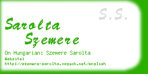 sarolta szemere business card